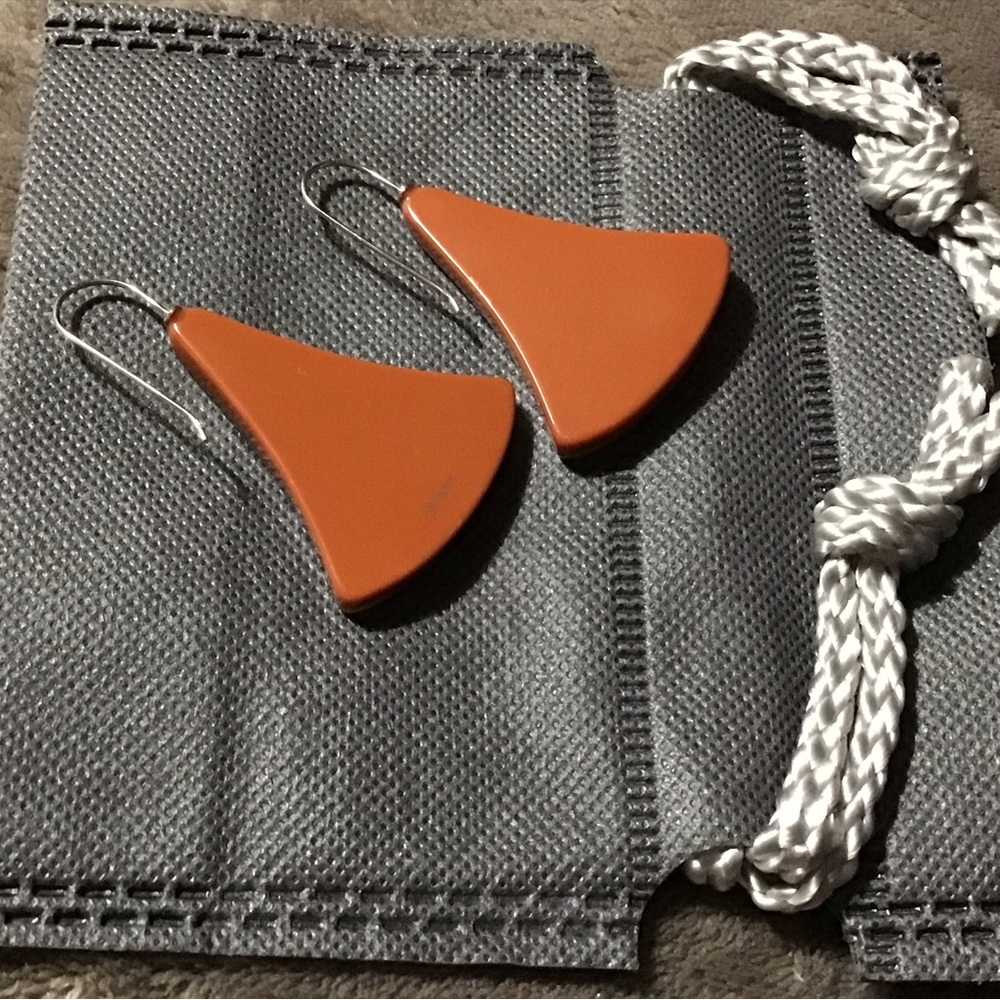 Zsiska Mara hook earrings mustard 476021 new with dust bag